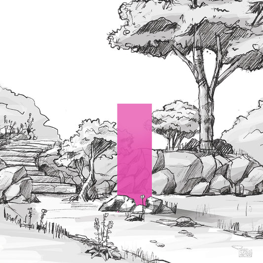 Illustrative Darstellung des KNUMOX Glasdesign Elementes "Gaura" in der Breite 60 cm und der Durchlässigkeit transluzent.