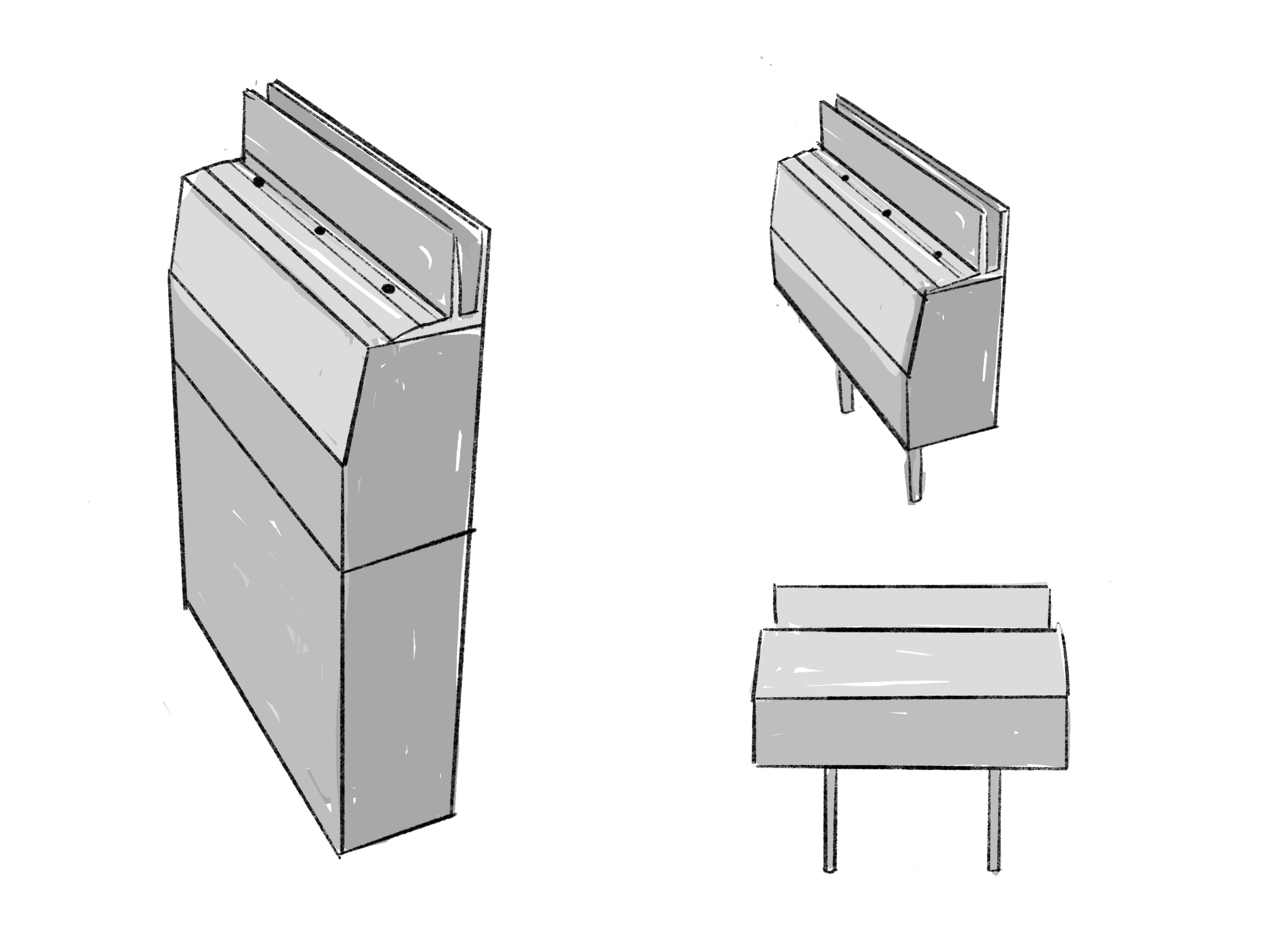 Illustration Hochbordstein 60 cm